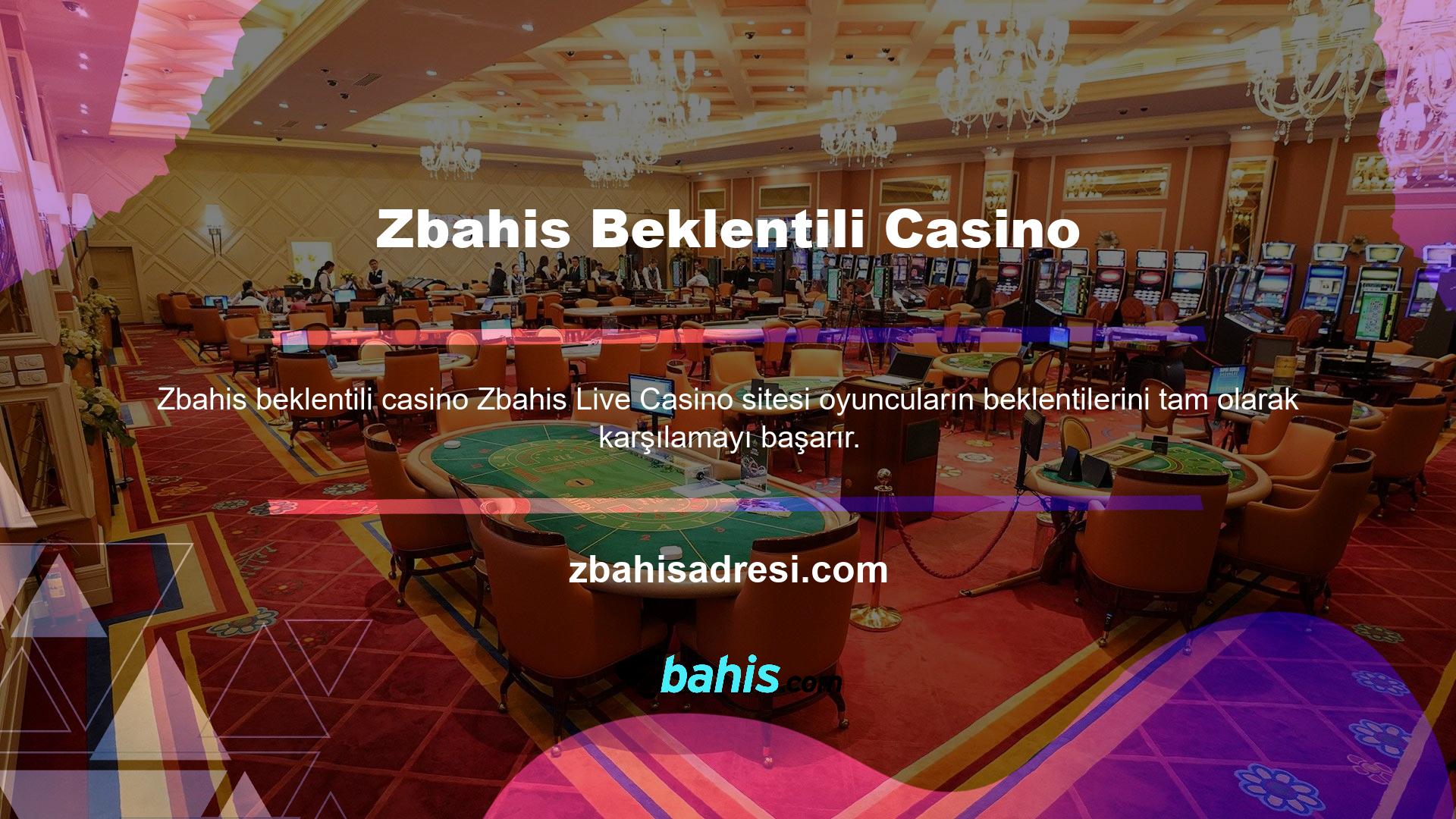 Sitenin seçim yapabileceğiniz birçok farklı casino türü vardır